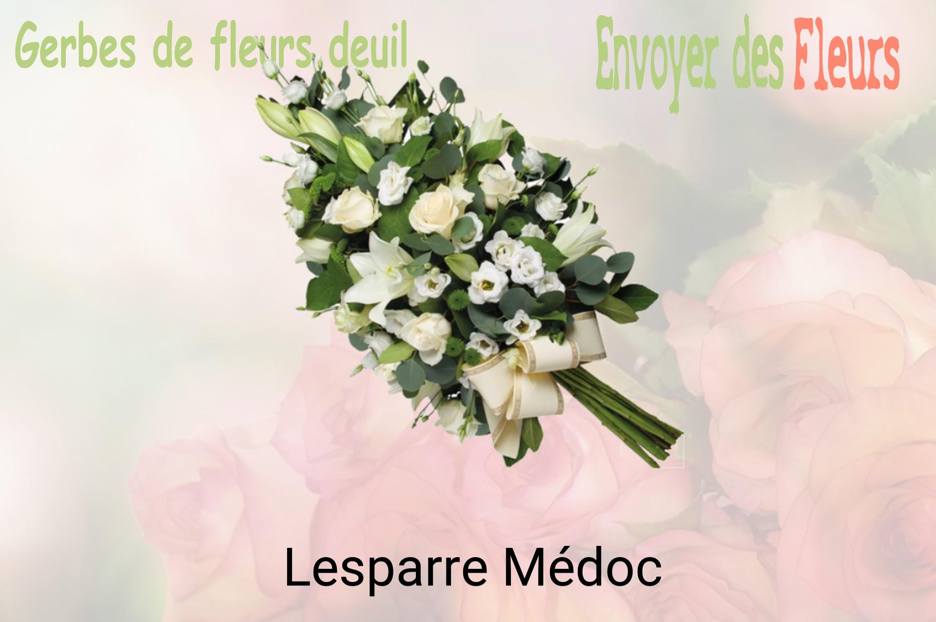 Gerbe de fleurs de deuil livrée à Lesparre-Médoc